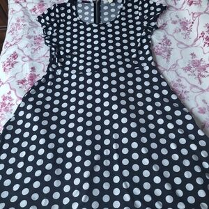 MICHAEL Michael Kors Black and White Dot Mini Dress